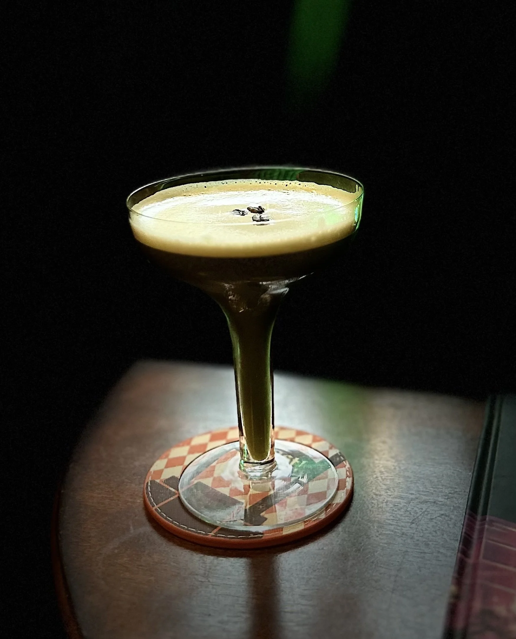 A candlelit corner of the Symphony Hotel bar