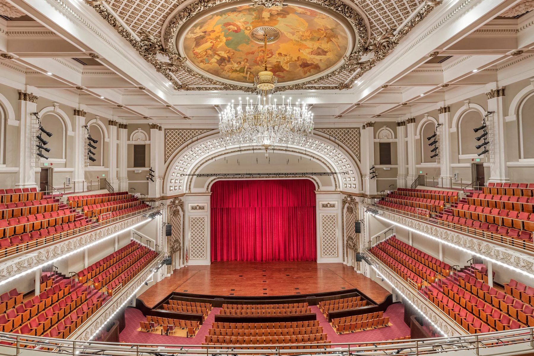 The ballroom inside Cincinnati Music Hall