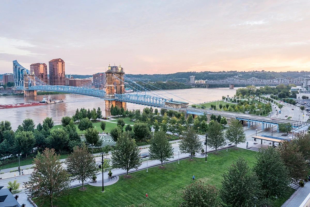 Smale Riverfront Park on the Ohio River